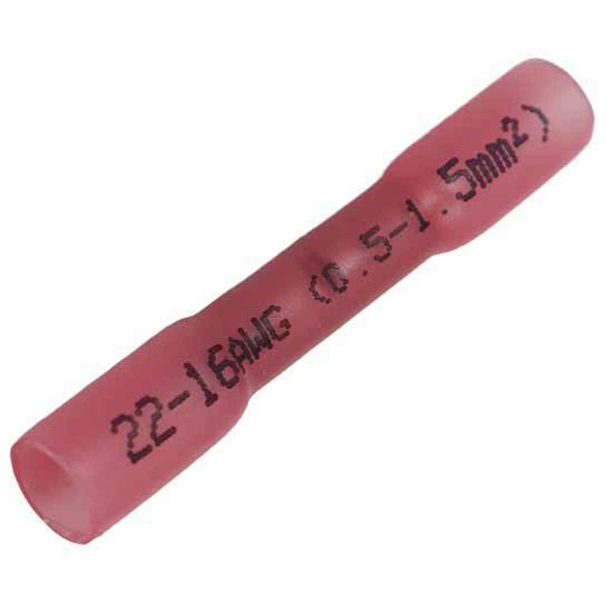 AMC Heat Shrink Terminal Thro' Connector Red (10) 1 AMC Heat Shrink Terminal Thro' Connector Red (10)