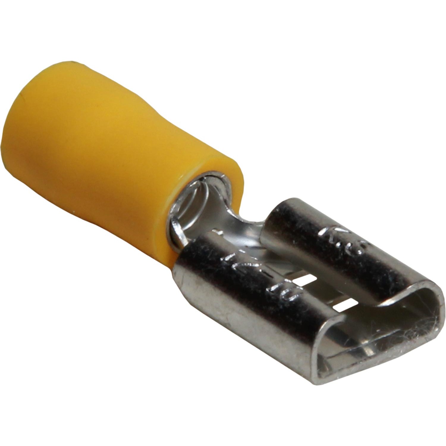 AMC Terminal Female Spade 9.5mm Yellow (50) 1 AMC Terminal Female Spade 9.5mm Yellow (50)