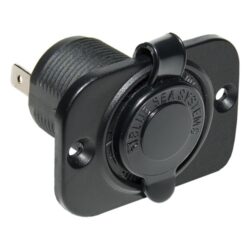 Blue Sea 12V DC Power Dash Socket Black