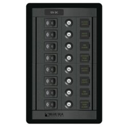 Blue Sea 360 DC Circuit Breaker Panel 8 Position (10A)