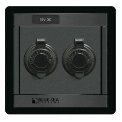 Blue Sea 360 Panel 12V DC Twin Socket 15A