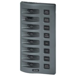 Blue Sea WeatherDeck 8-Position Waterproof Switch Panel