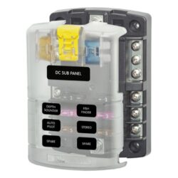 Blue Sea Fuse Block ATO 6 Circuit with Ground