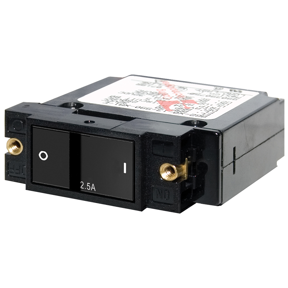 Blue Sea A Series Flat Circuit Breaker/ Switch 2.5A 1 Blue Sea A Series Flat Circuit Breaker/ Switch 2.5A