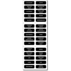 Blue Sea DC Panel Label Kit
