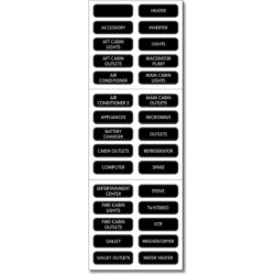 Blue Sea AC Panel Label Kit