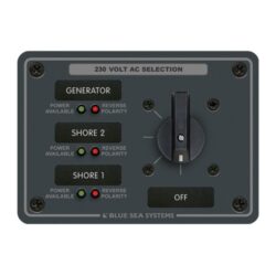 Blue Sea AC Rotary Switch Panel Off+3 2-Pole
