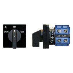 Blue Sea AC Rotary Switch Off+2 Positions 2-Pole
