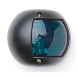 Trem Round Nav Light Starboard Black 12V