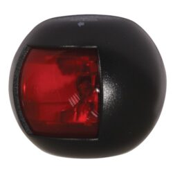 Trem Round LED Nav Light Port Black 12V (20m)