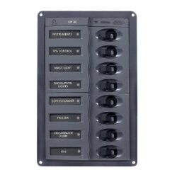 BEP 12V DC Circuit Breaker Panel 8-Way Vertical