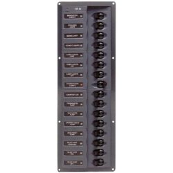 BEP 12V DC Circuit Breaker Panel 16-Way Vertical