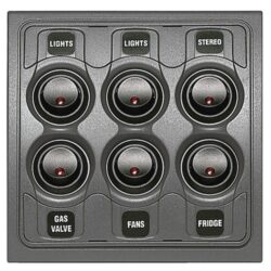BEP Contour Int 6-Way Switch Panel 1000 Series