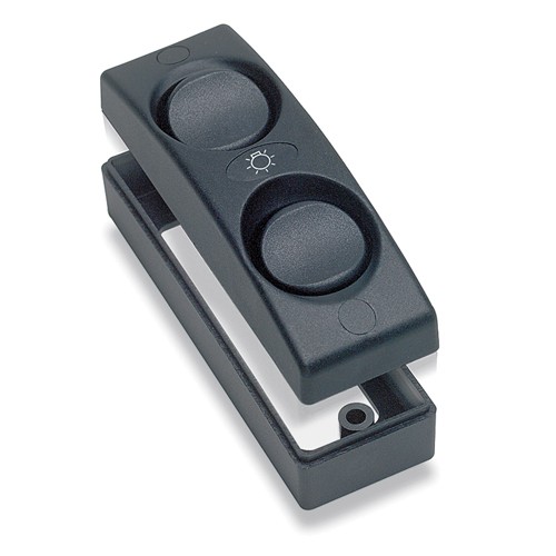 BEP Contour Int Switch 1100 Series Double 10A Black 1 BEP Contour Int Switch 1100 Series Double 10A Black