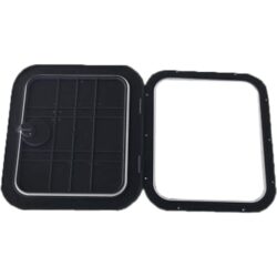 Black Plastic Inspection Hatch