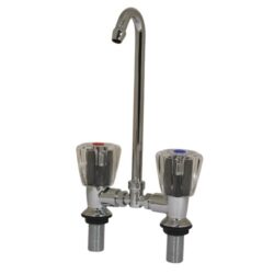 Trem Twin Tap Mixer Unit 150mm High
