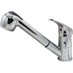 Trem Monobloc Sink Shower Mixer + Hose- Chrome