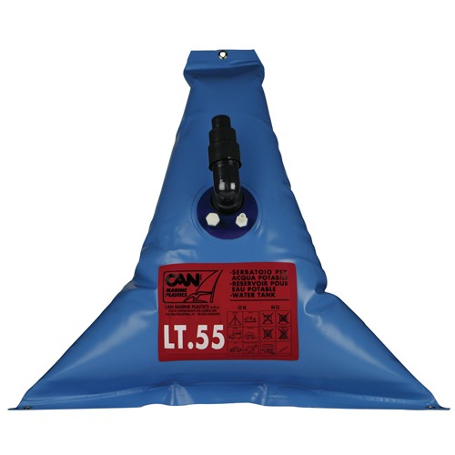 Can 95 x 95cm Flexible Fresh Water Tank 55L Triangle 1 Can 95 x 95cm Flexible Fresh Water Tank 55L Triangle