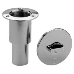 Can Pump Out Fitting 1-1/2" Hose Chrome
