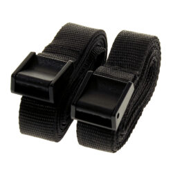 W4 Durable Nylon Black Cargo Straps