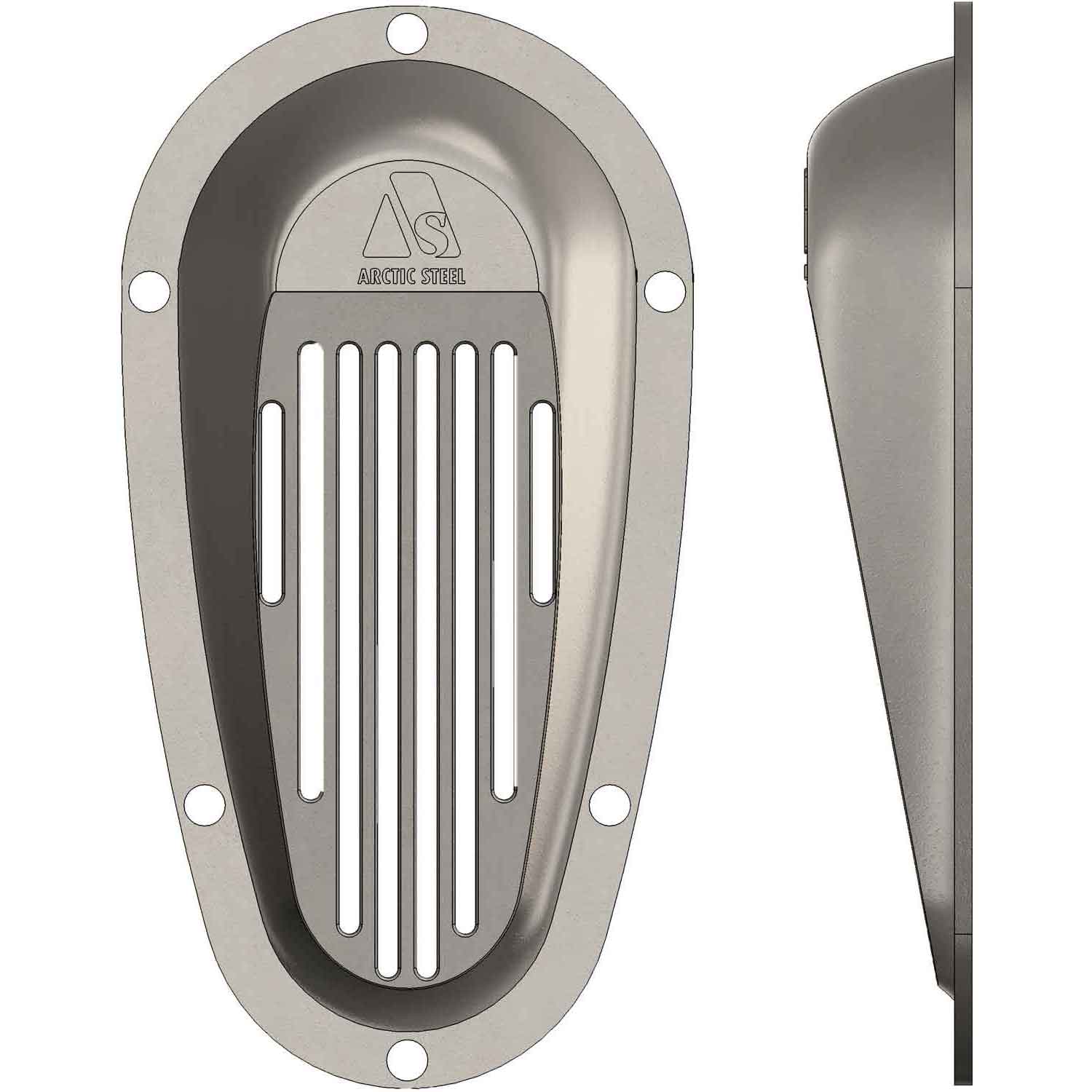 Arctic Steel Inlet Scoop Strainer (2205 Stainless / 510 x 280mm) 1 Arctic Steel Inlet Scoop Strainer
