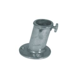 AG Flagpole Socket Chrome 56 x 25mm ID 10 Degree