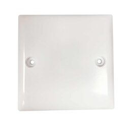 Convex Slim Single Mount Blanking Plate in White