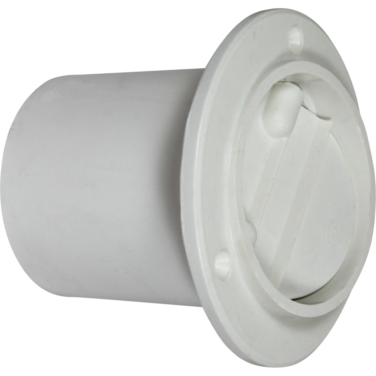 Centek GRP Scupper Drain With Flap (White / 3") 1 Centek GRP Scupper Drain With Flap (White / 3")