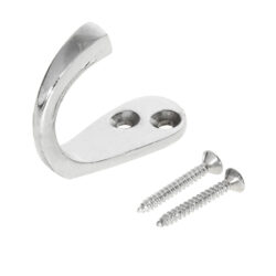 AG Single Wardrobe Hook in Chrome