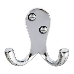 AG Double Robe Hook in Chrome