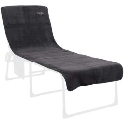 Crespo Lounger Chair Cover XL Terry Cloth in Grey