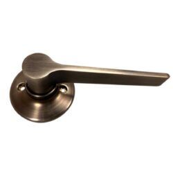Pewter Door Handle Set - Tapered Bar Without Lock