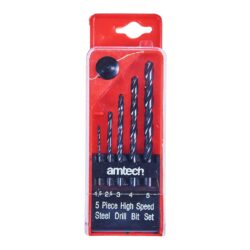 Amtech 5-Piece High Speed Steel Drill Bits