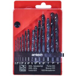 Amtech 13-Piece High Speed Steel Drill Bits