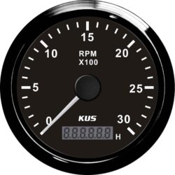 KUS Tachometer Gauge with Hourmeter