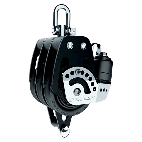 Lewmar HTX Block Triple, Becket and Cam (60mm) 1 Lewmar HTX Block Triple, Becket and Cam (60mm)