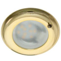 AAA 8-28V Brass Flush Mount Warm White LED Downlight