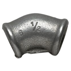AG Black Iron 45 Degree Galvanised Elbow
