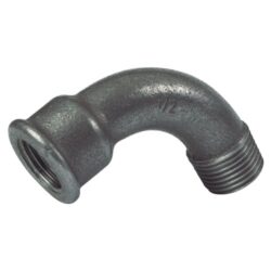 AG Black Iron 90 Degree Galvanised Swept Bend