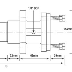 AG 1-1/4" x 7" Weld In Bronze Stern Tube Assembly