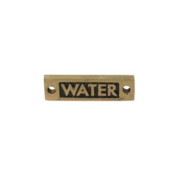 AG Water - Oblong Name Plate Brass
