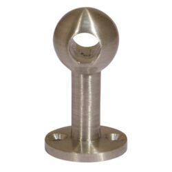 AG Gallery Post Through Satin Chrome Curtain Fitting