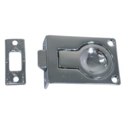 AG Spring Latch Flush Ring & Keep Chrome