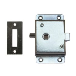 AG Rim Latch (Large) Chrome with Flat Striker Plate