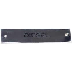 AG SP Diesel Label Chrome 75 x 19mm
