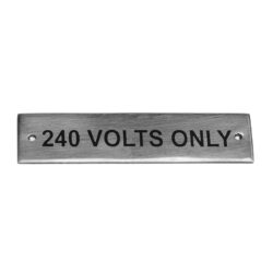 AG SP 240 Volt Only Label
