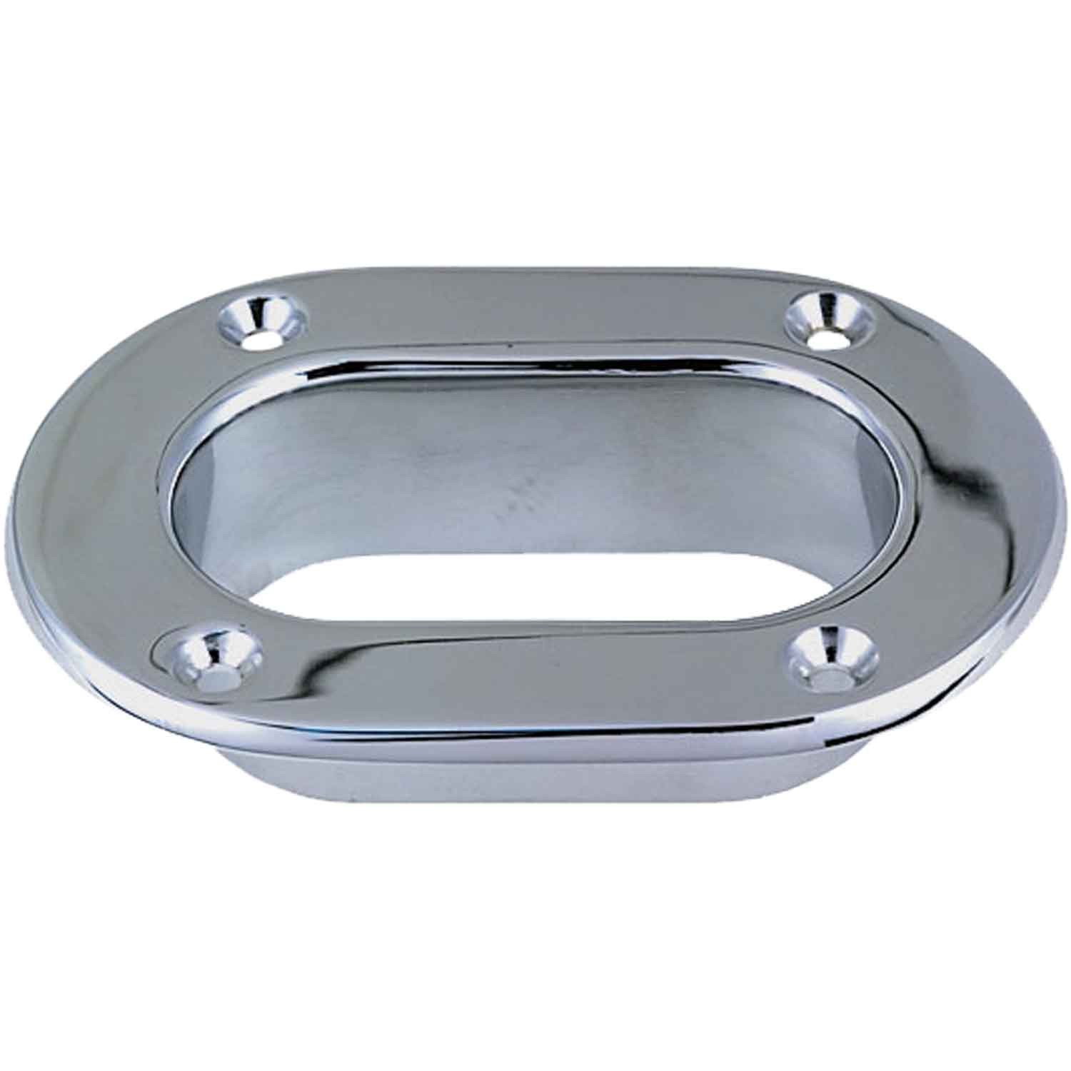 Perko 0752 Chrome Plated Bronze Oval Hawsehole (152mm x 108mm) 1 Perko 0752 Chrome Plated Bronze Oval Hawsehole
