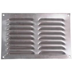 Hooded Louvre Vent Brushed Stainless Steel