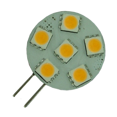 Warm White LED G4 Light Bulb (10V - 30V / 1W) 1 Warm White LED G4 Light Bulb