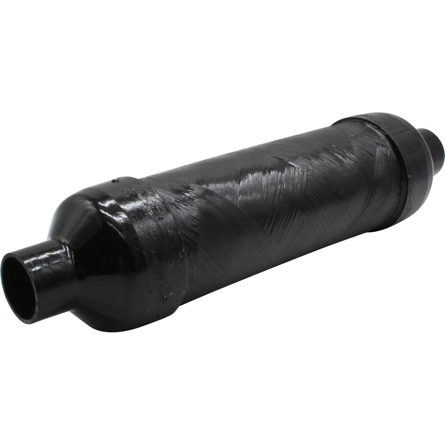Centek Vernatone Round GRP Exhaust Muffler (51mm Hose) 1 Centek Vernatone Round GRP Exhaust Muffler